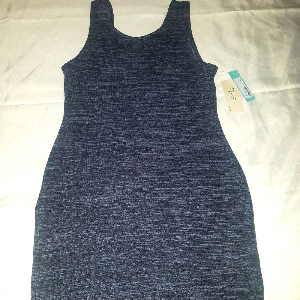 RD Style Blue Knit Midi Dress